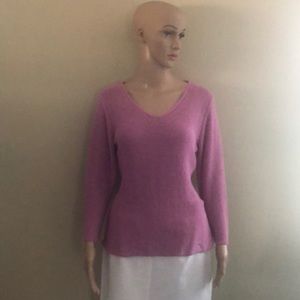 Summer knit top pink